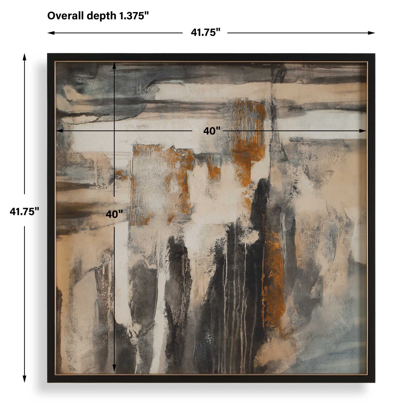Landslide Framed Abstract Print