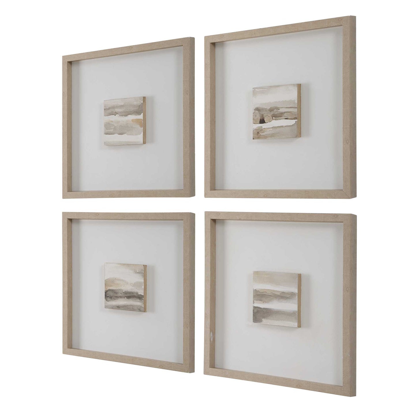 Studying Sepia Hand Painted Canvases Set/4