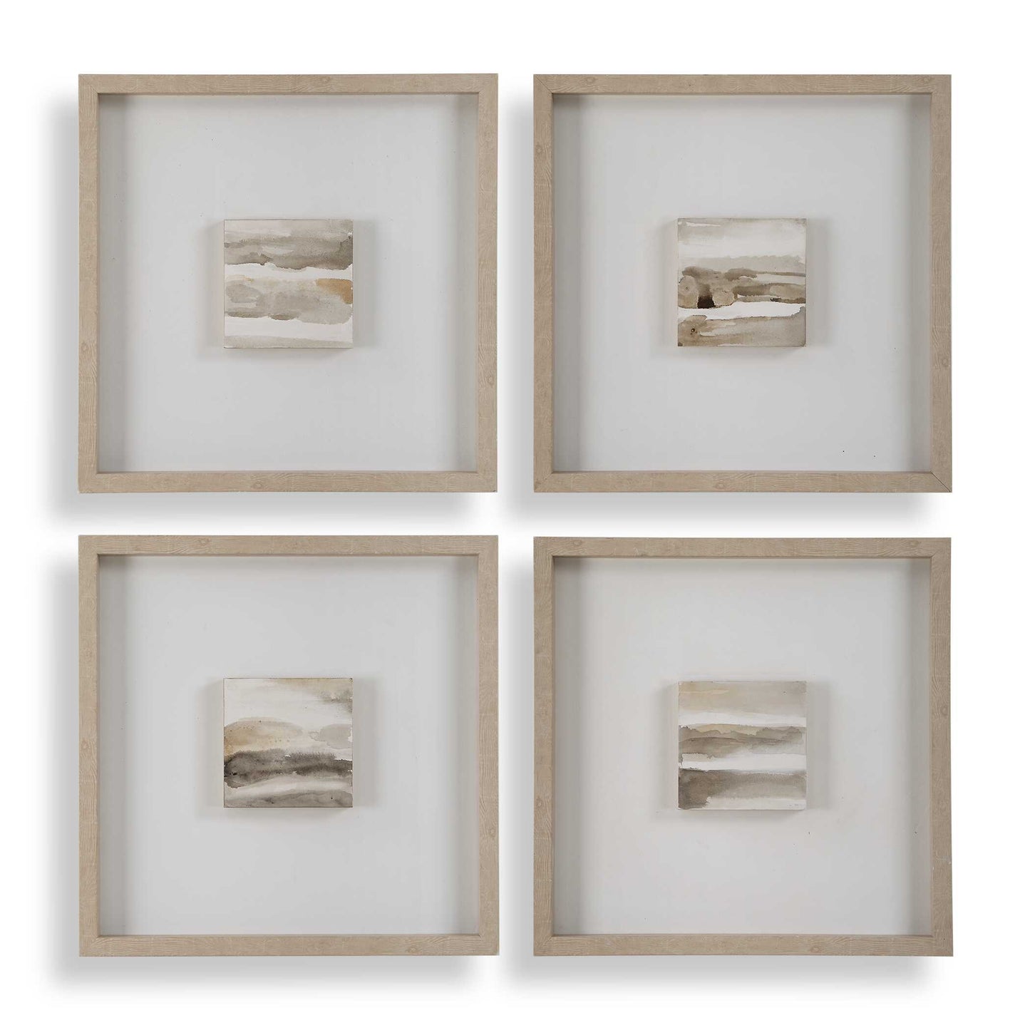 Studying Sepia Hand Painted Canvases Set/4