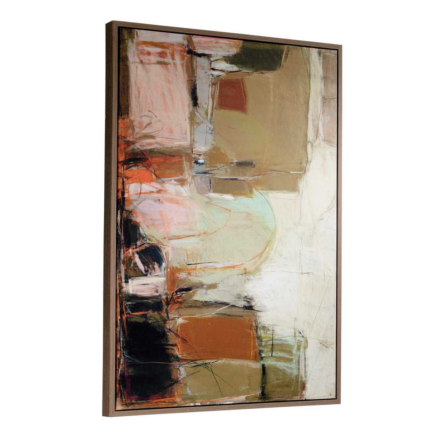 Palace Walls Framed Abstract Art