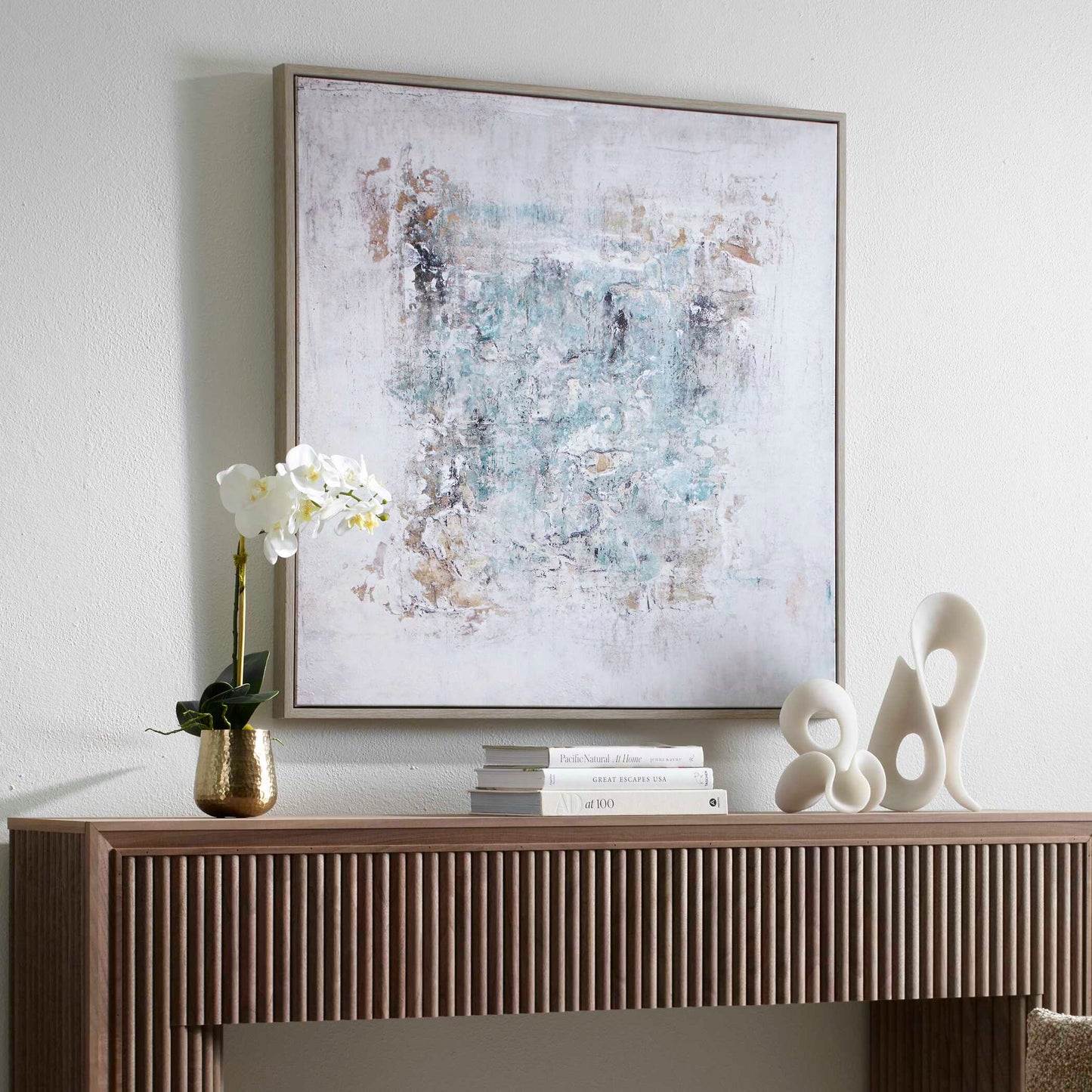 Find Me Here Abstract Framed Canvas Art