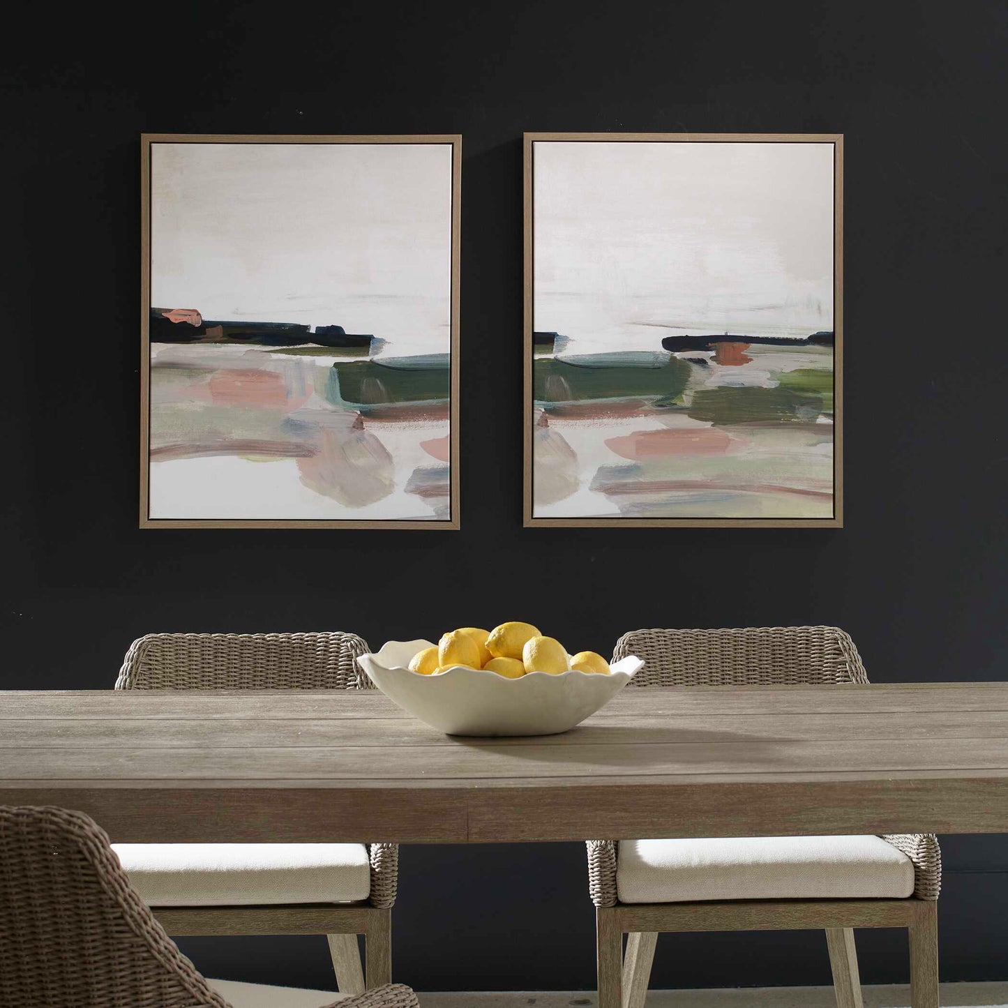 Just Peaking Framed Abstract Prints Set/2