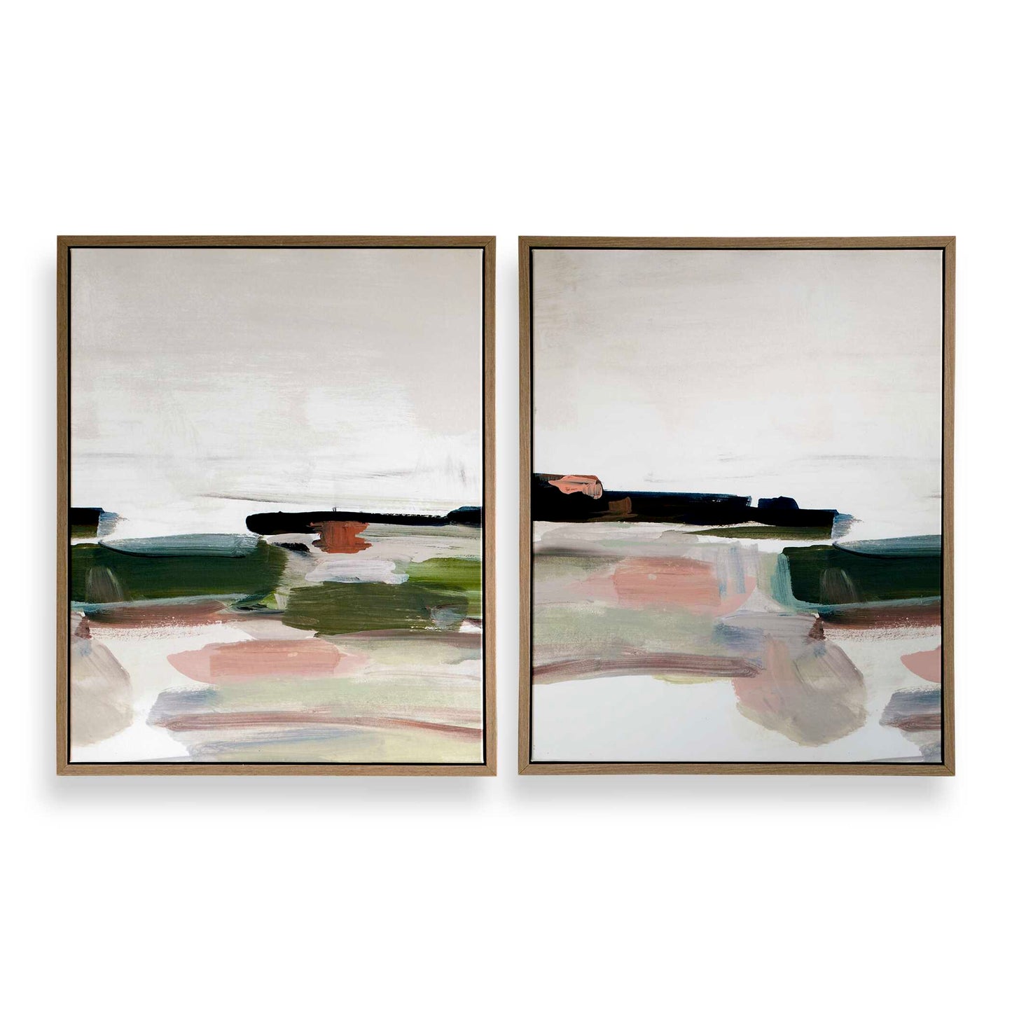 Just Peaking Framed Abstract Prints Set/2