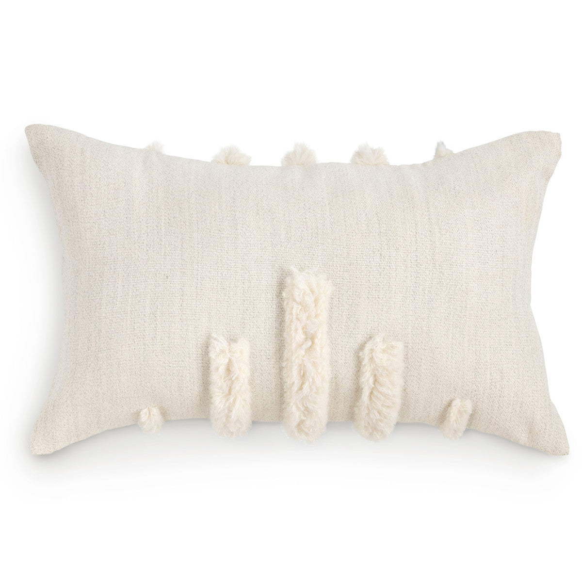 Alpaca Wool Lumbar Pillow Cover Back