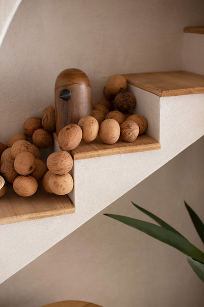 Arched Shelving Unit w/ Stairstep Detail
