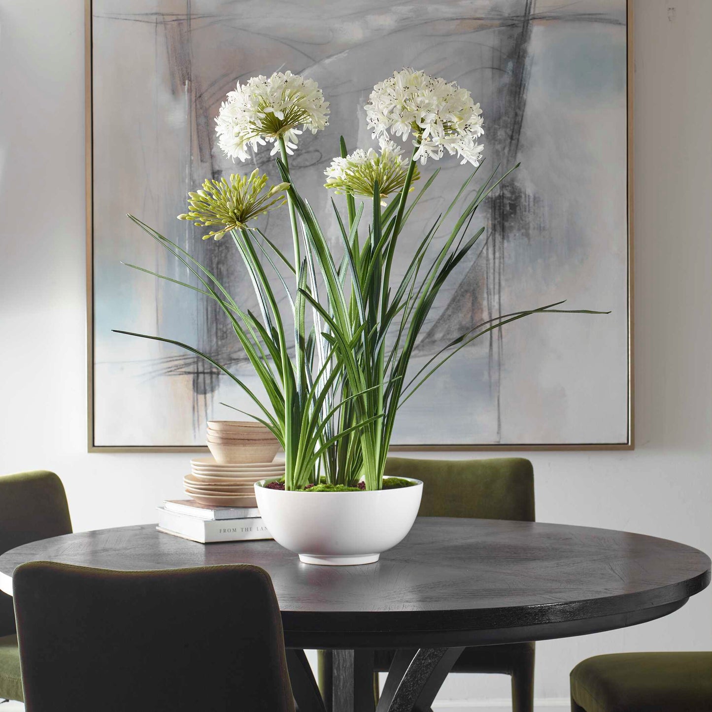 Purity Agapanthus Centerpiece