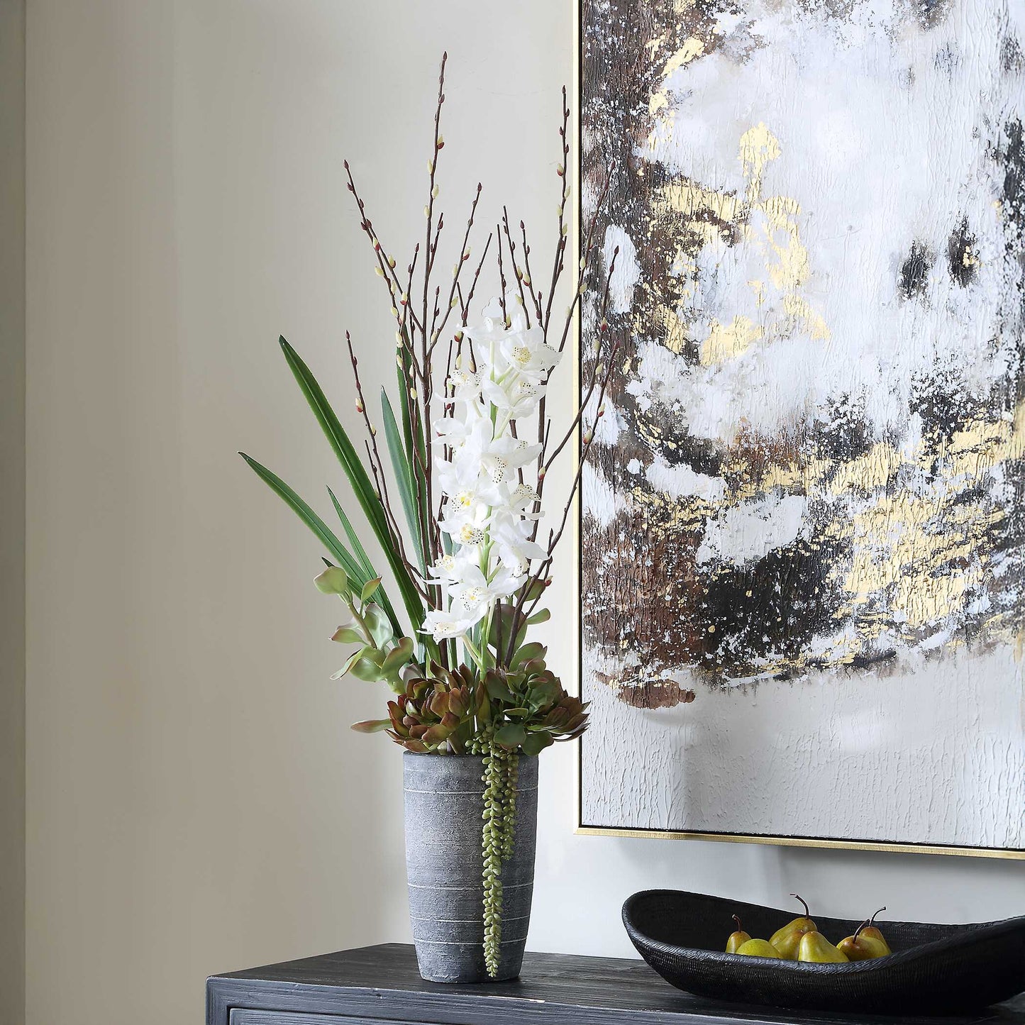 Eterna Orchid Centerpiece & Vase