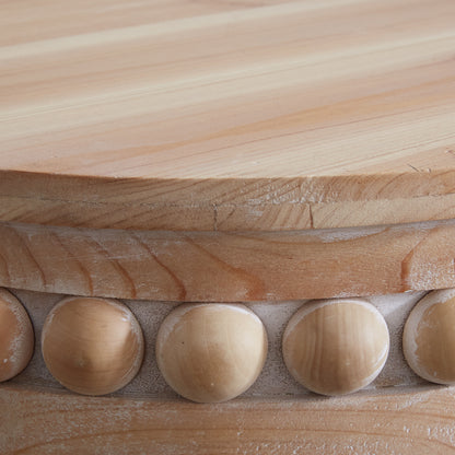Natural Wood Side Table