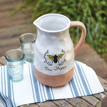 Bee Happy Pitcher