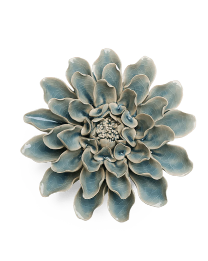 Blue Aphrodite Dahlia Wall Flower