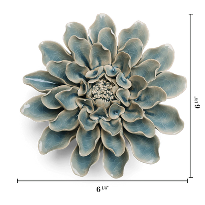 Blue Aphrodite Dahlia Wall Flower