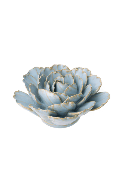 Robin's Egg Blue Peony Wall Flower