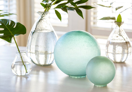 Sea Glass Decorative Orb - Small or Large