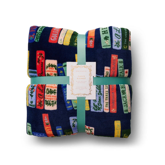 Rifle Paper Co. Fleece Bookshelf Blanket