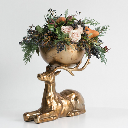 Gilded Buck Bowl