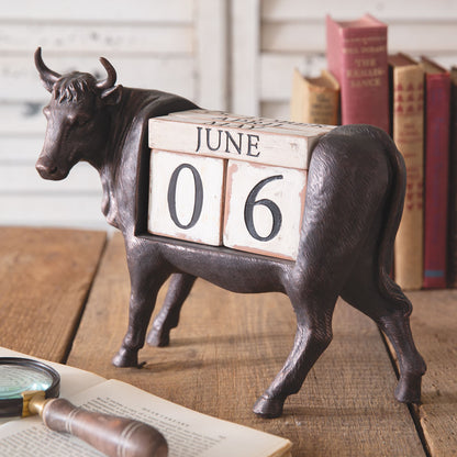 Rustic Cow Perpetual Calendar