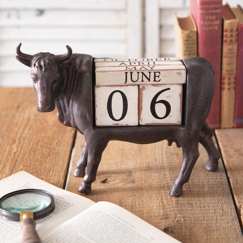 Rustic Cow Perpetual Calendar