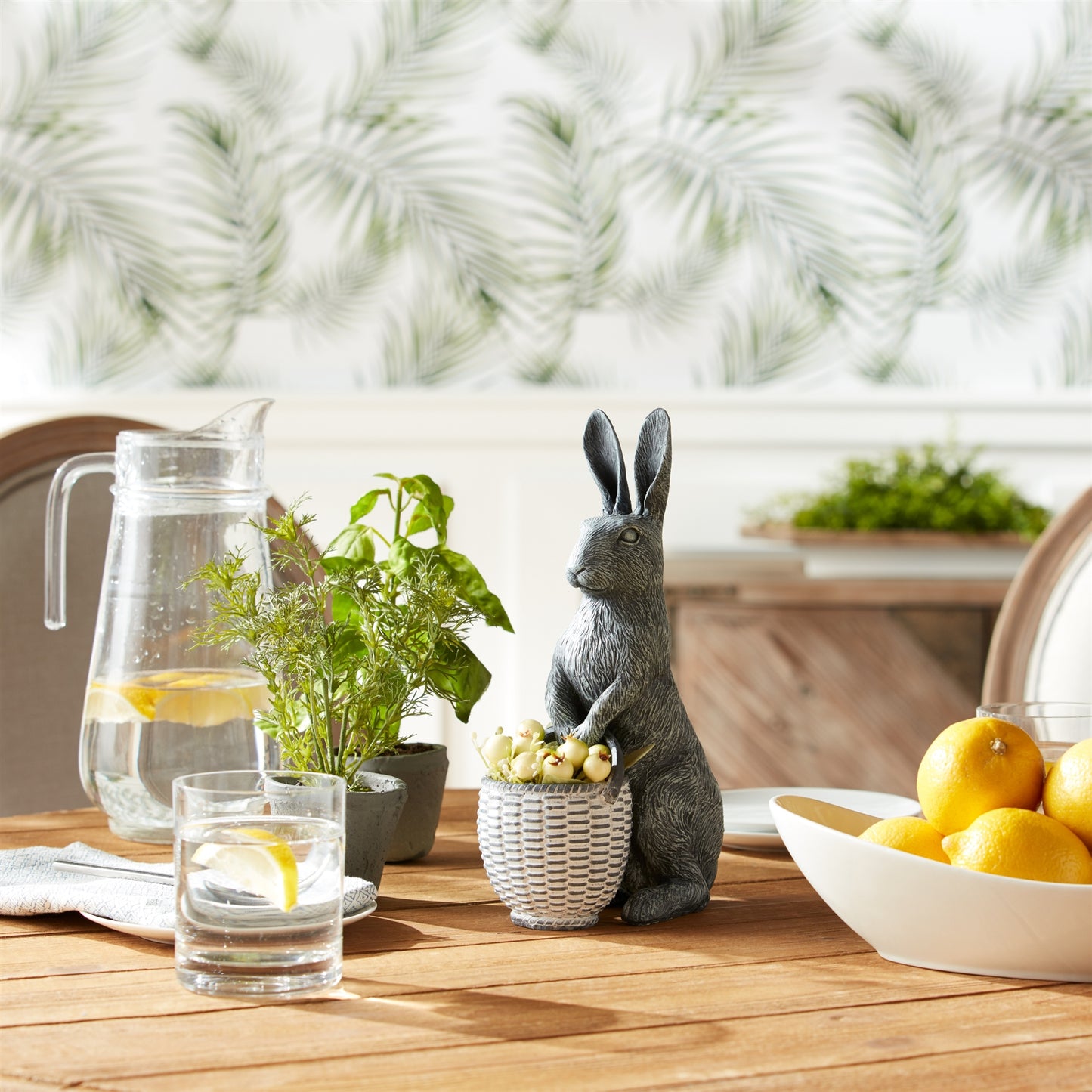 Standing Rabbit With Basket