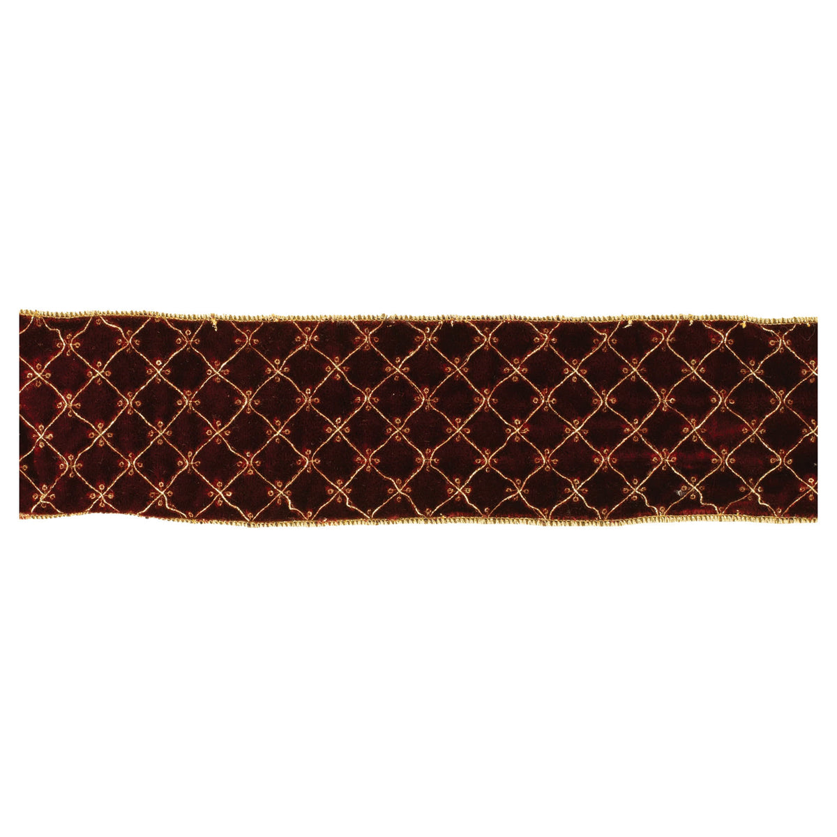 Burgundy Velvet Ribbon - 4" x 5yds