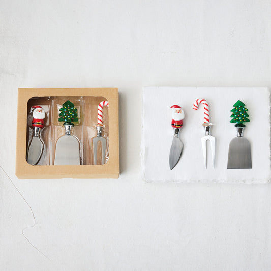 Holiday Icon Cheese Knife Set