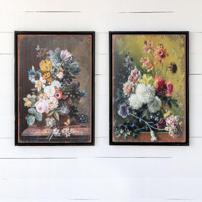 Classic Floral Prints - Framed Set of 2