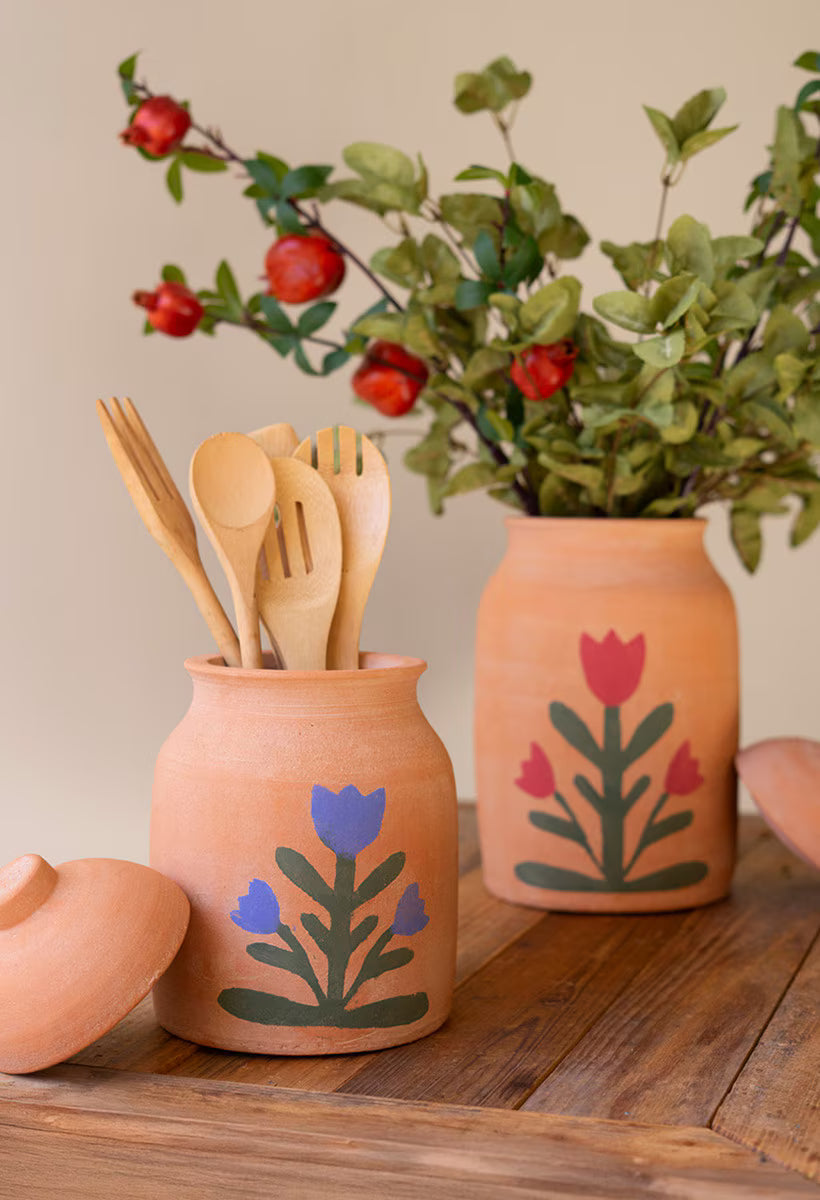 Clay Canister Set of 2