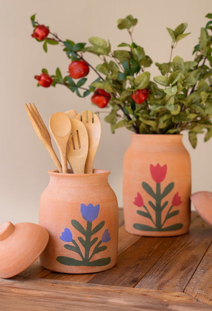 Clay Canister Set of 2