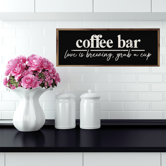 Coffee Bar Wooden Art