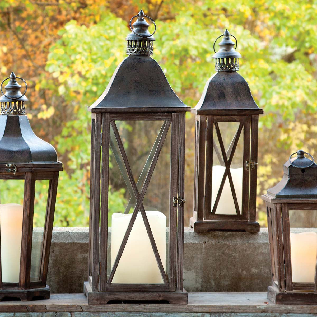 Country Club Lanterns - Set of 2