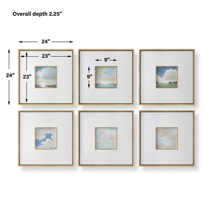 Cumulation Framed Canvases - Set of 6