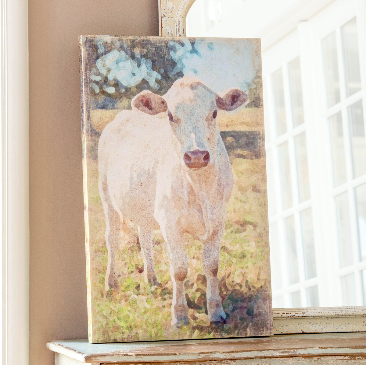 Curious Cow Canvas Print