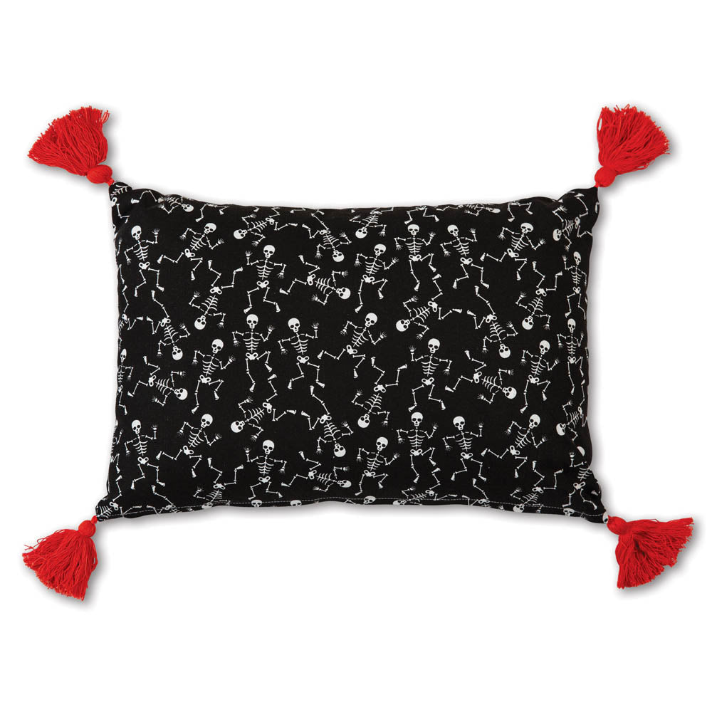 Dancing Skeletons Throw Pillow