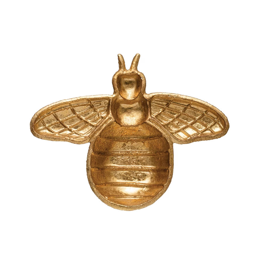 Decorative Cast-Iron Bee Dish