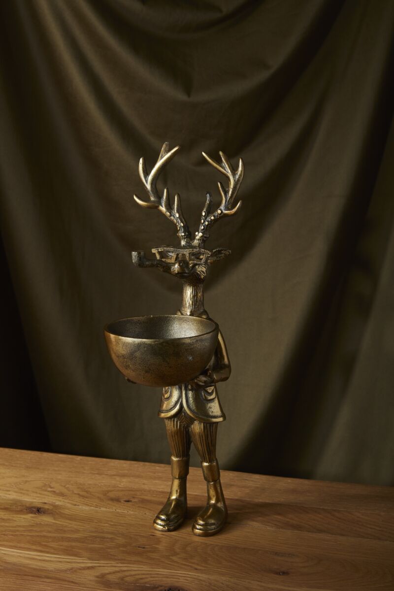 Frankie the Stag Dish Stand Centerpiece