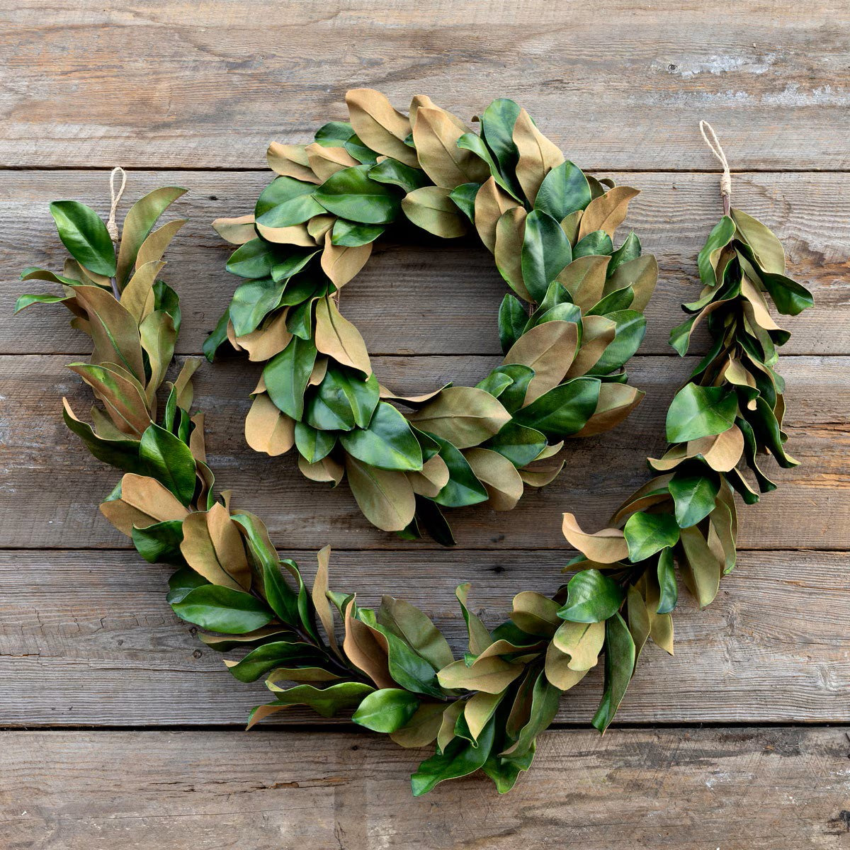 Estate Magnolia Wreath and Garland