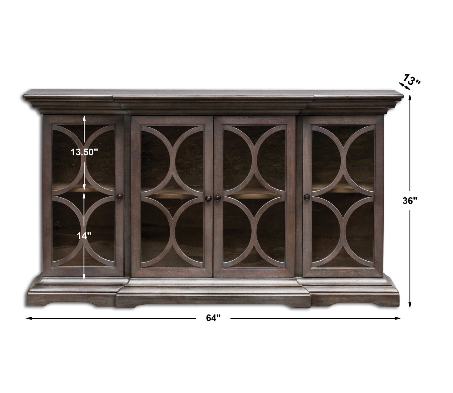 Belino Wooden 4 Door Chest
