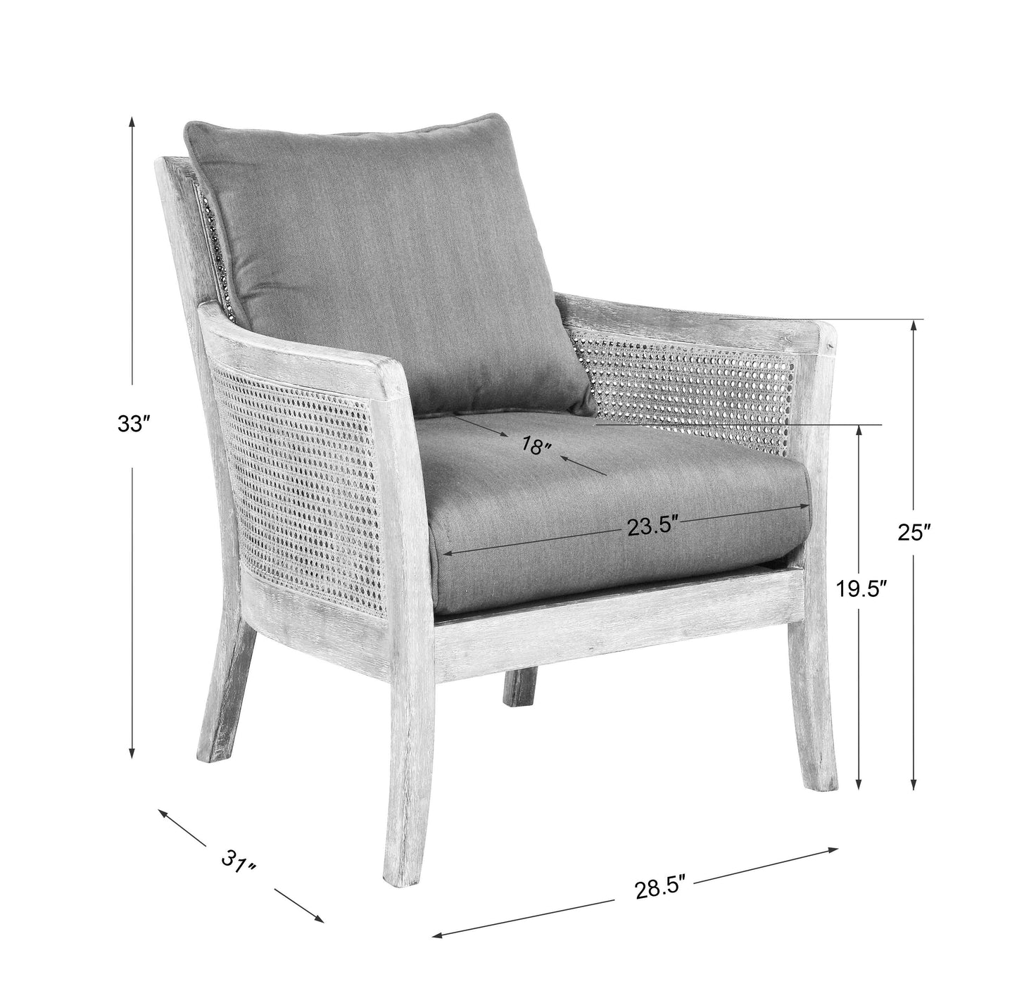 Encore Dark Gray Armchair
