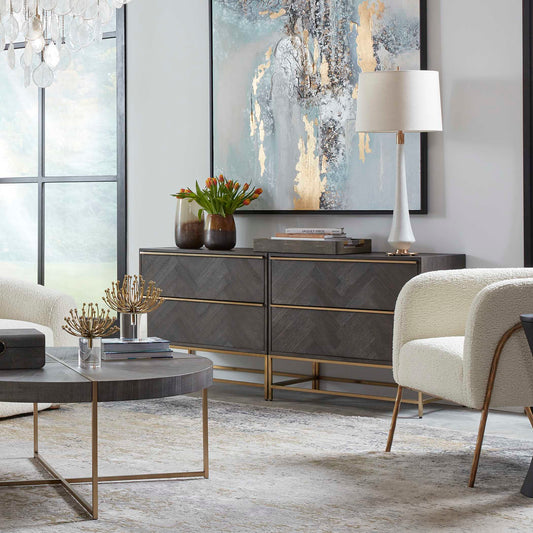 Armistead Dark Walnut Drawer Chest