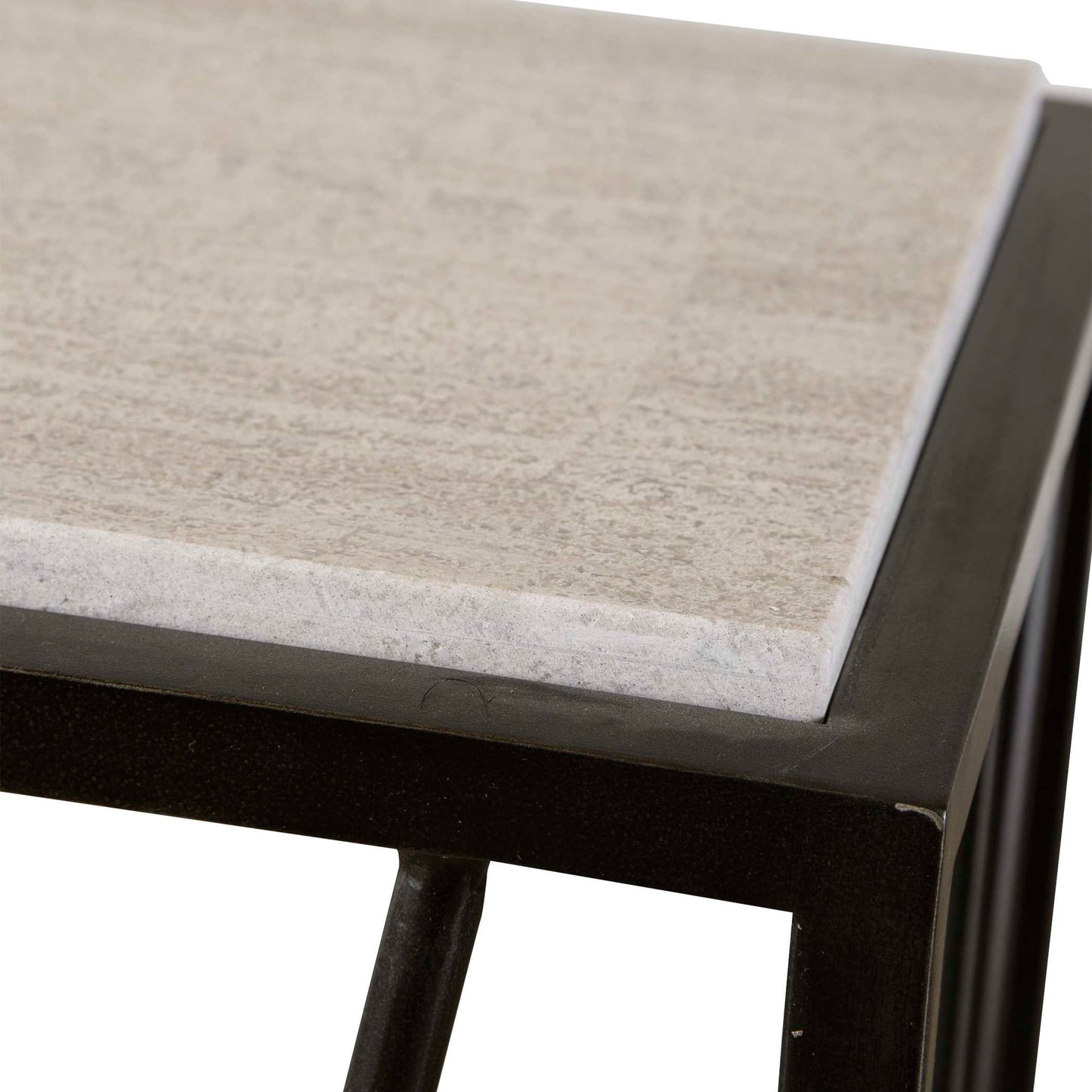 Reed Travertine Console Table