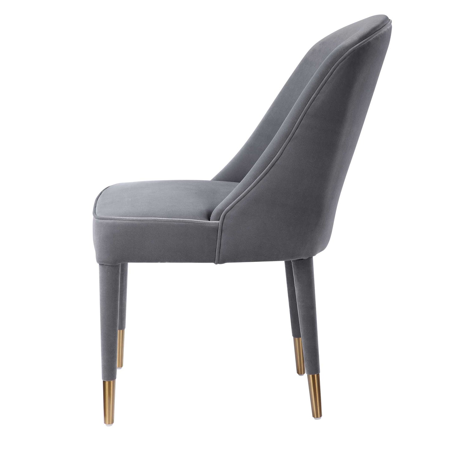 Brie Armless Chair Gray Set Of 2