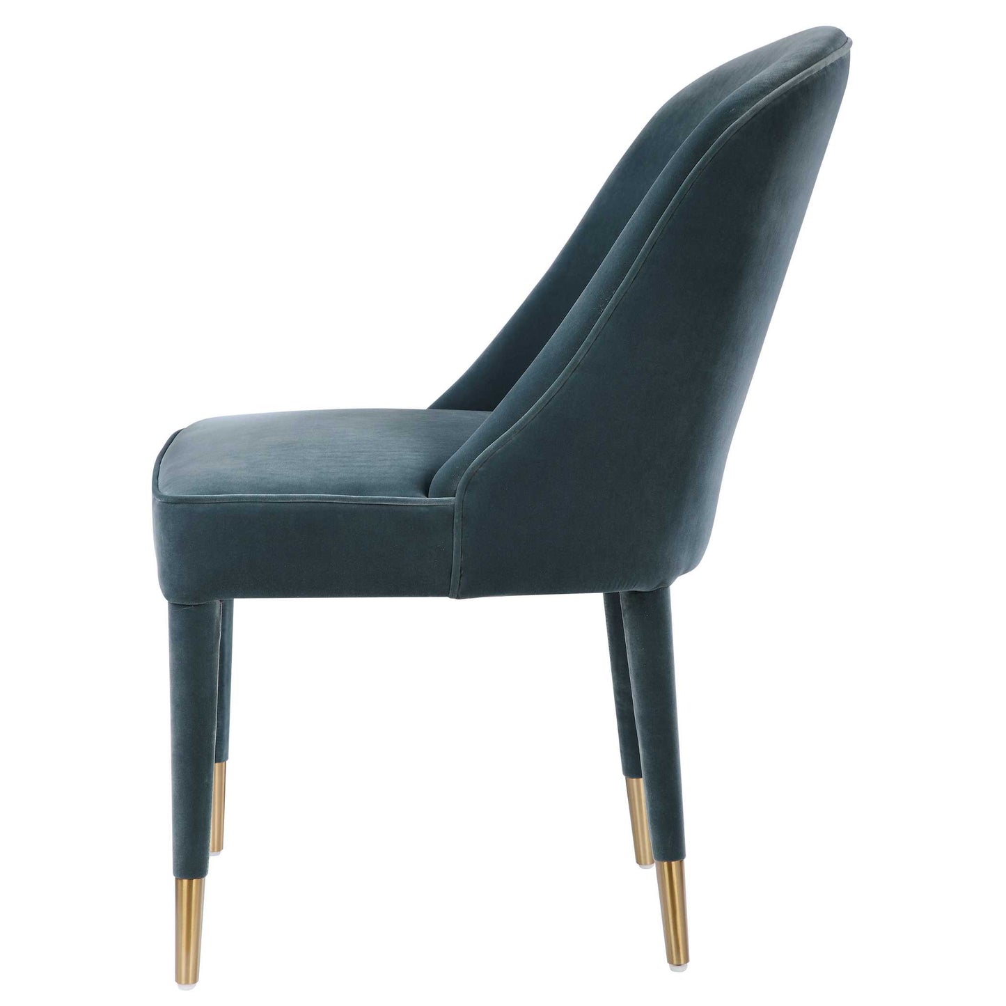 Brie Armless Chair Blue Set Of 2
