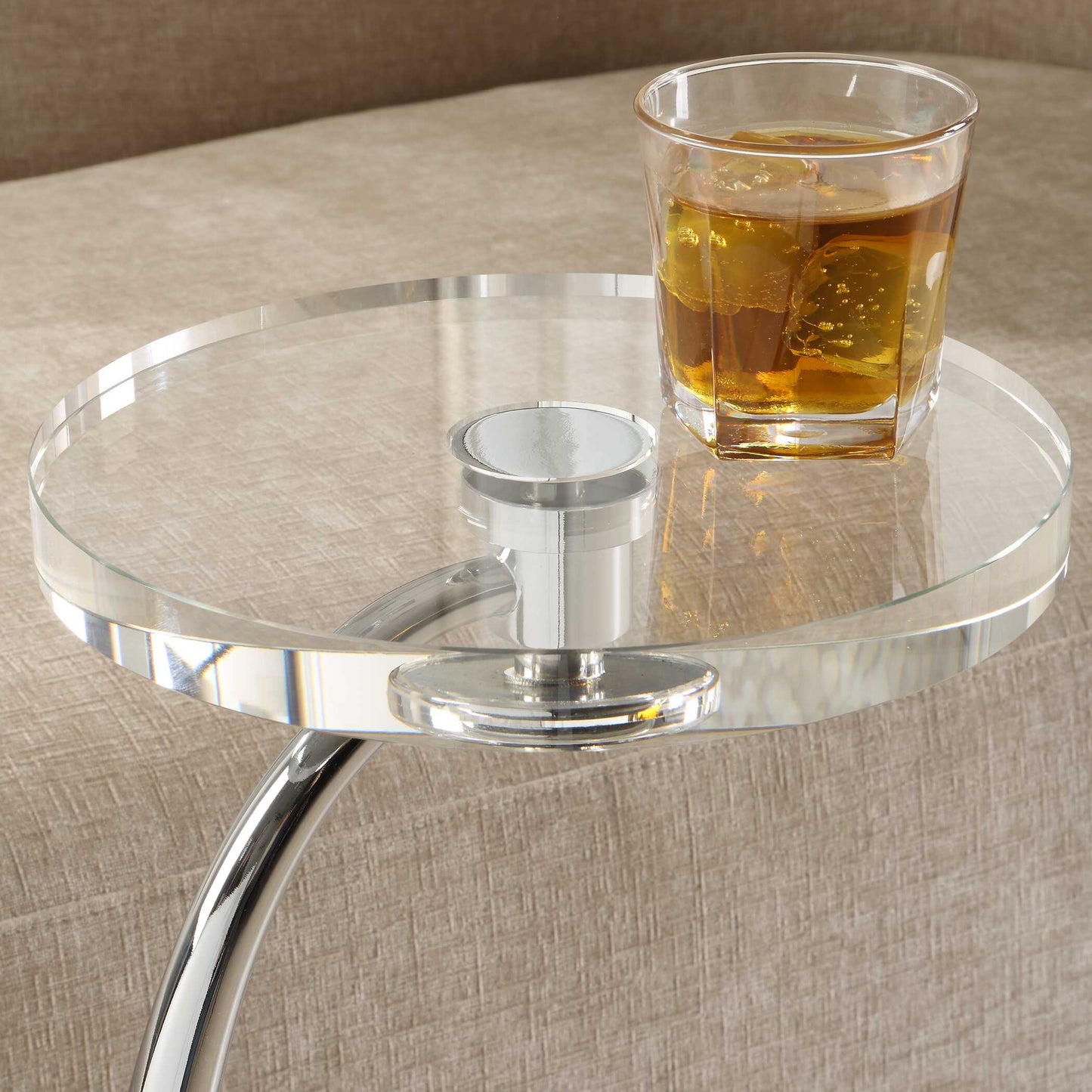 Waveney Nickel Drink Table
