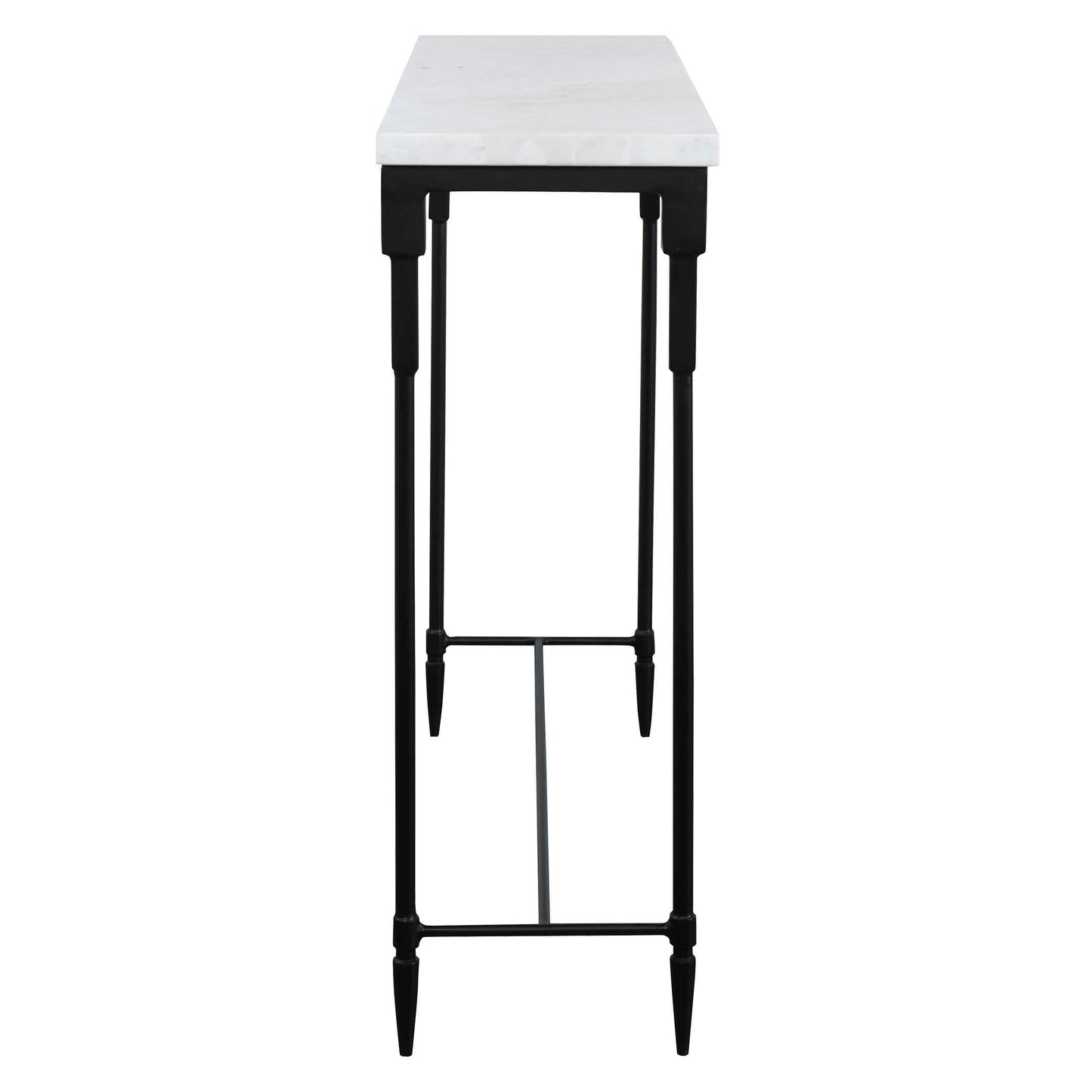 Bourges White Marble Console Table