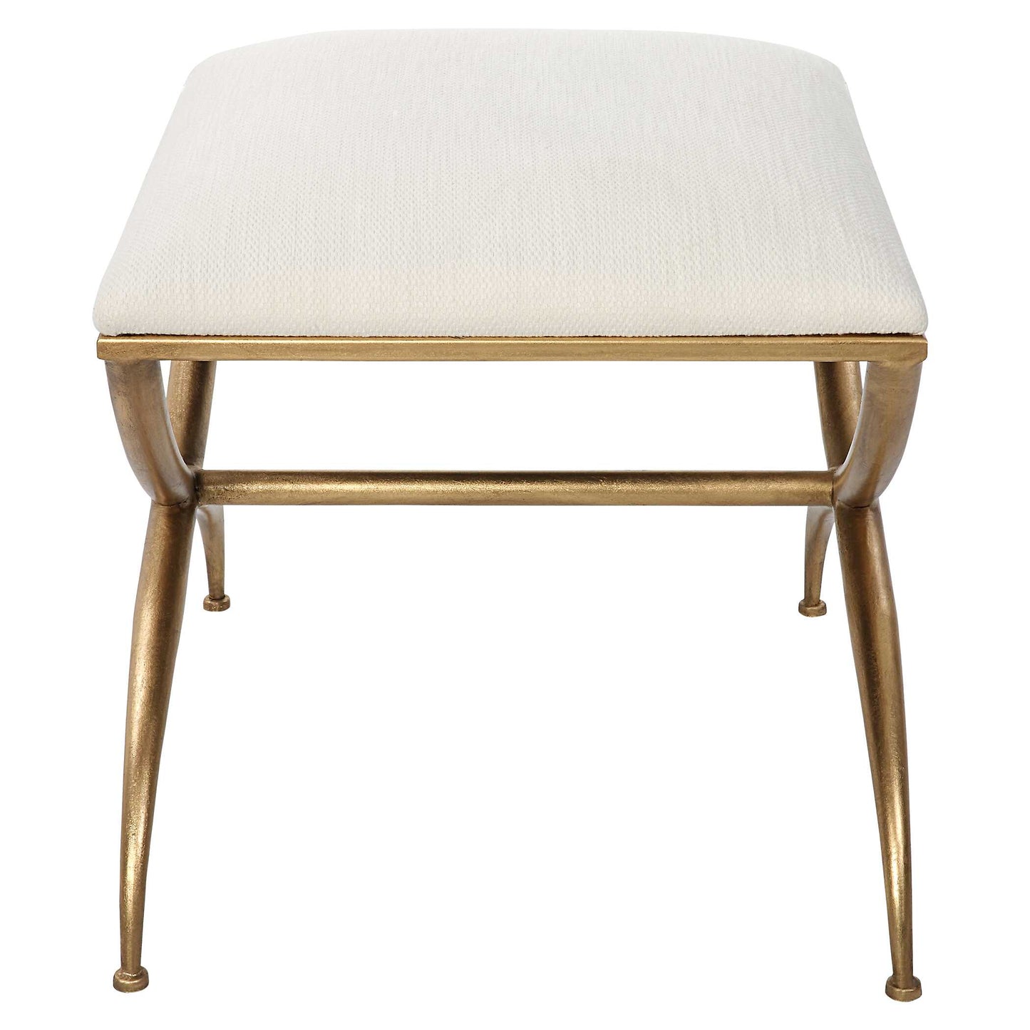 Crossing Small White Bench