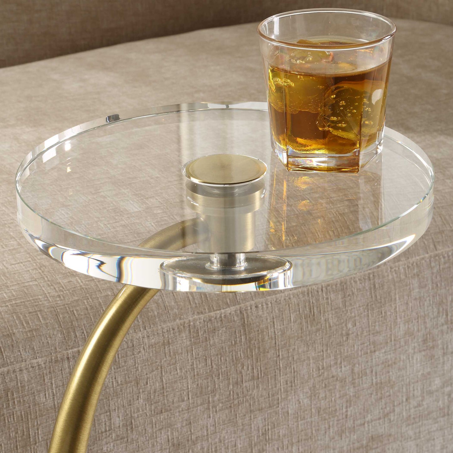 Waveney Brass Drink Table