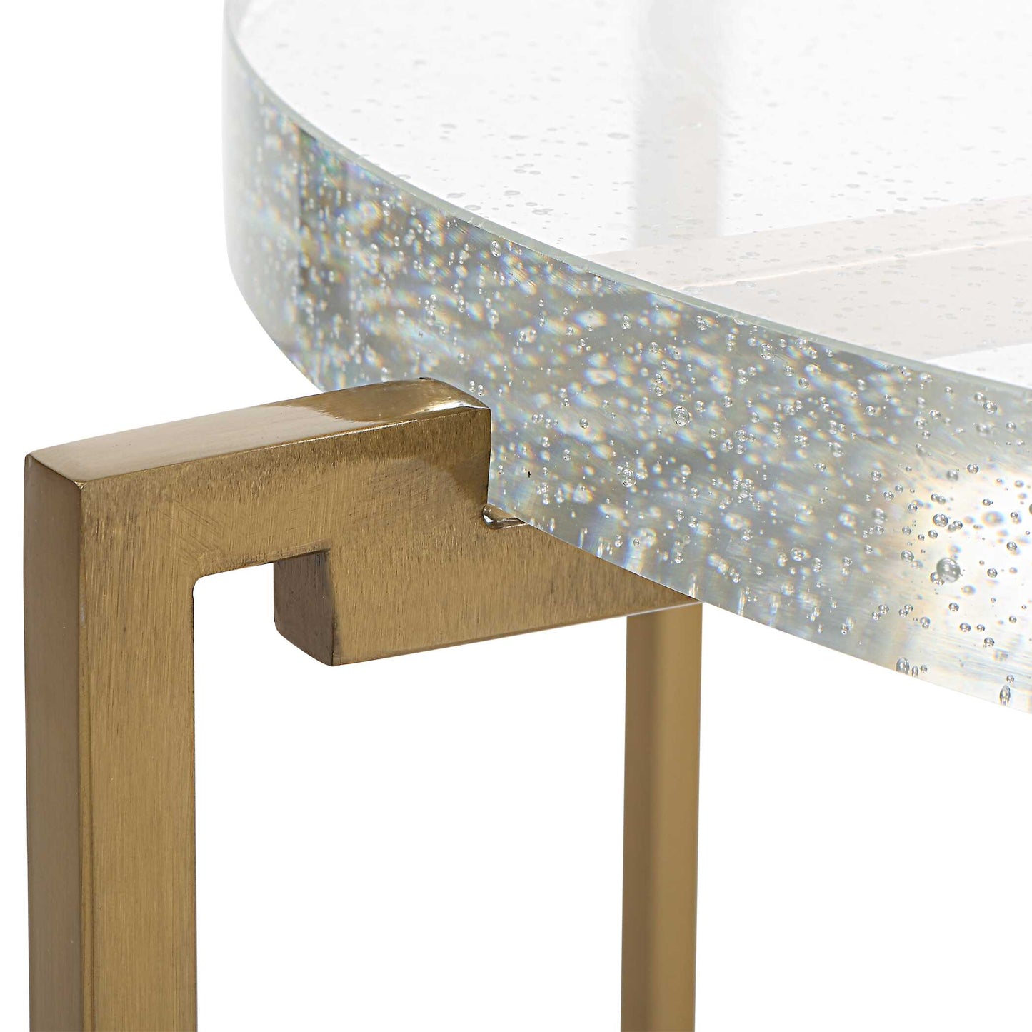 Star-crossed Glass Accent Table