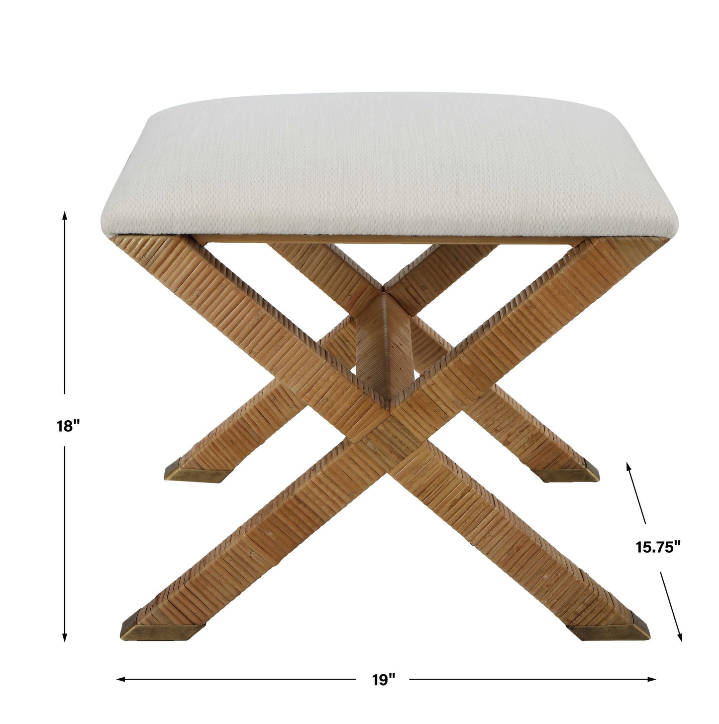 St. Tropez Rattan Small Bench