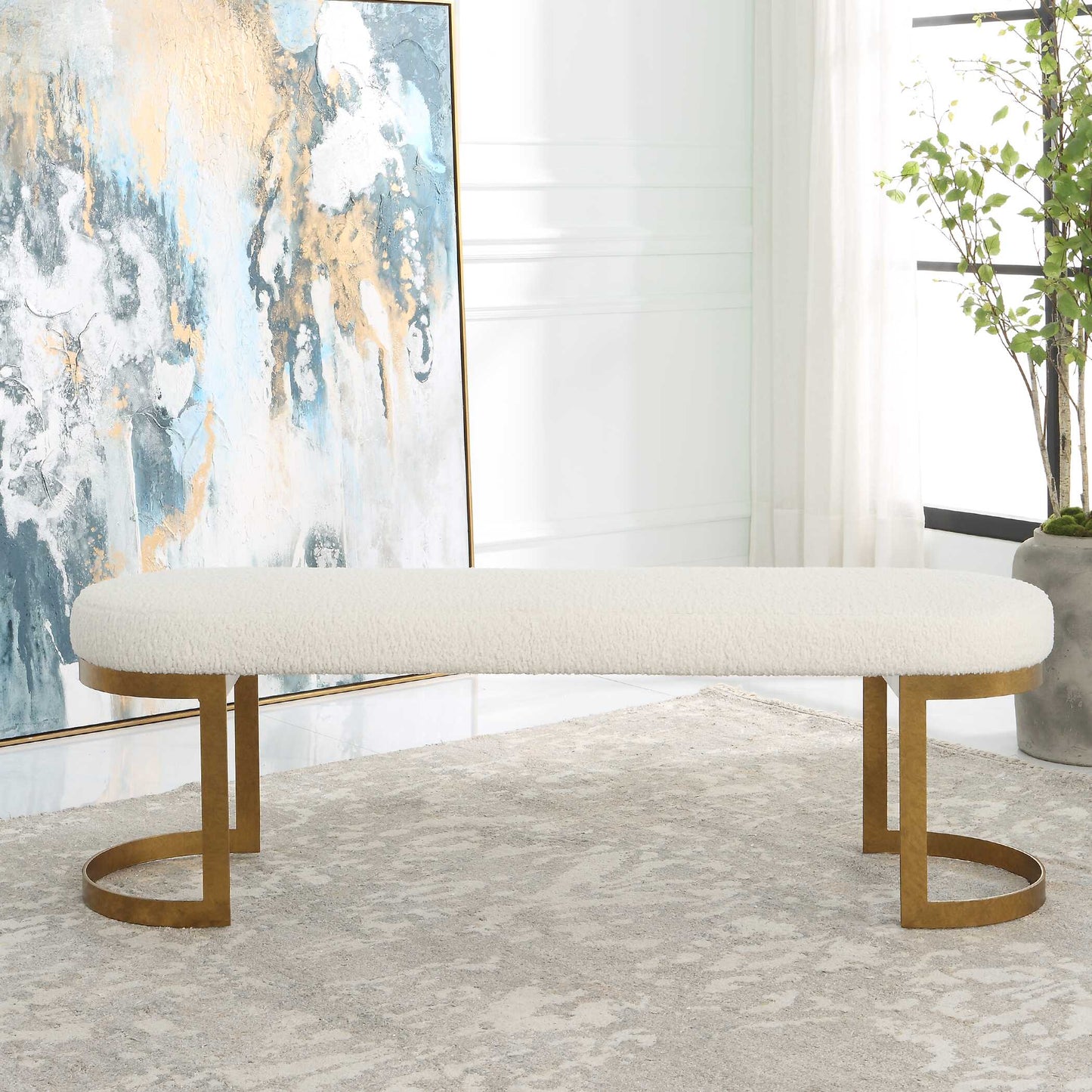 Infinity Gold Bench