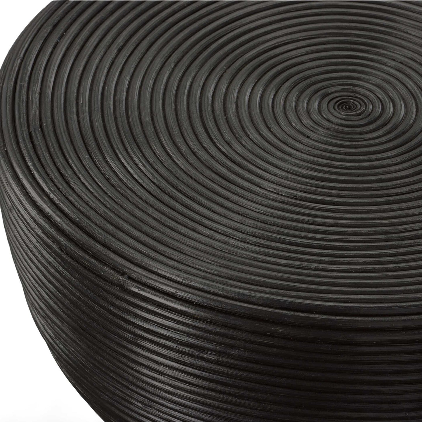 Bongo Black Rattan Side Table