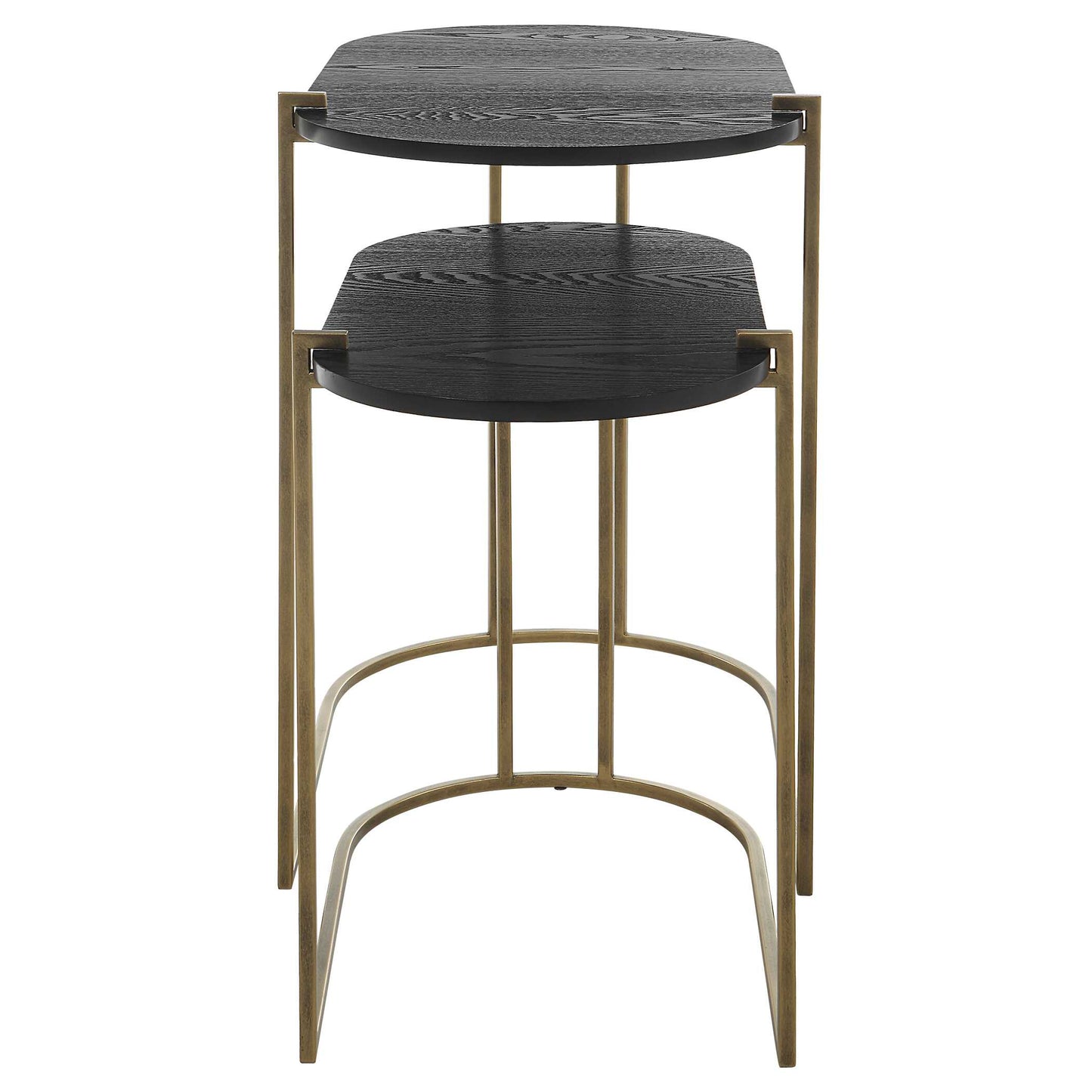 Aztec Wood Nesting Tables Set/2